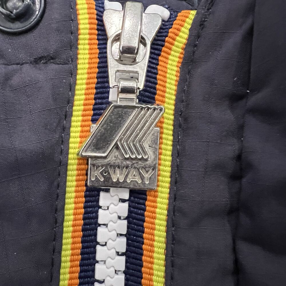 K-WAY Jack Ripstop Marmotta Full‎ Zip Fleece Lined Jacket Navy Blue Size XL - Picture 6 of 16